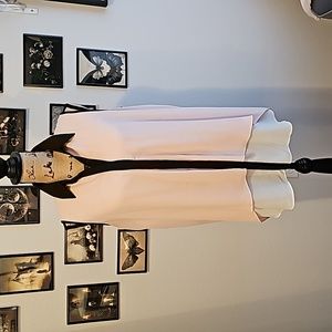 Beautiful Layered Pink, White & Black Collared, Button Down Tank Top